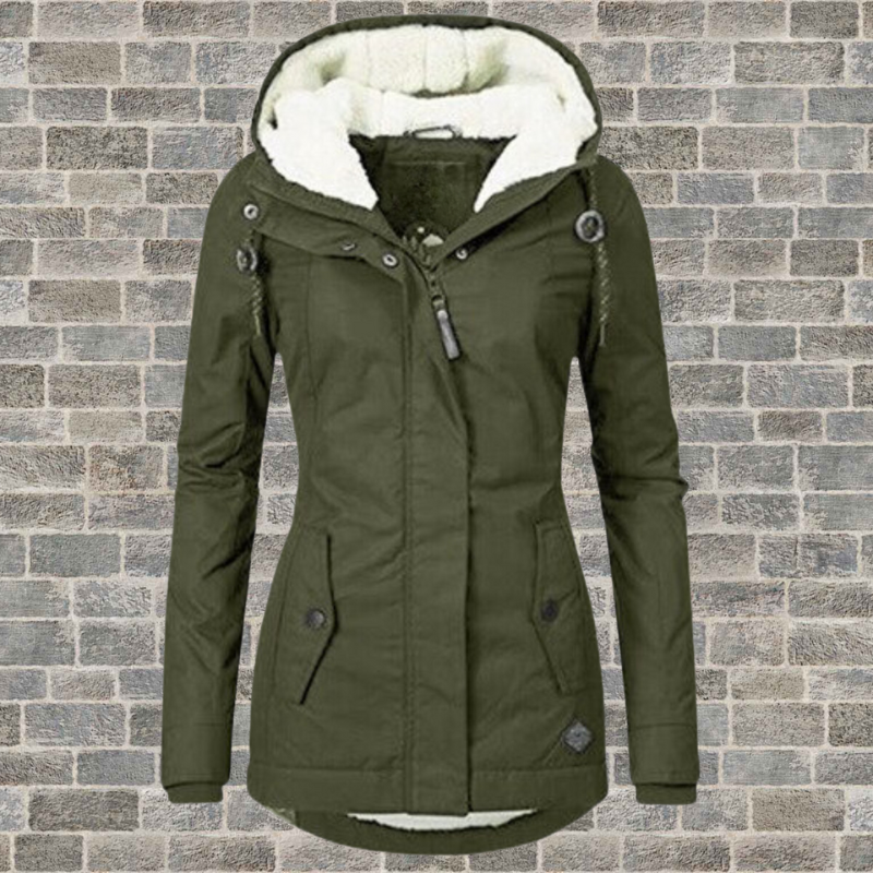 Winter Jacket with Hood | Fleece Lining