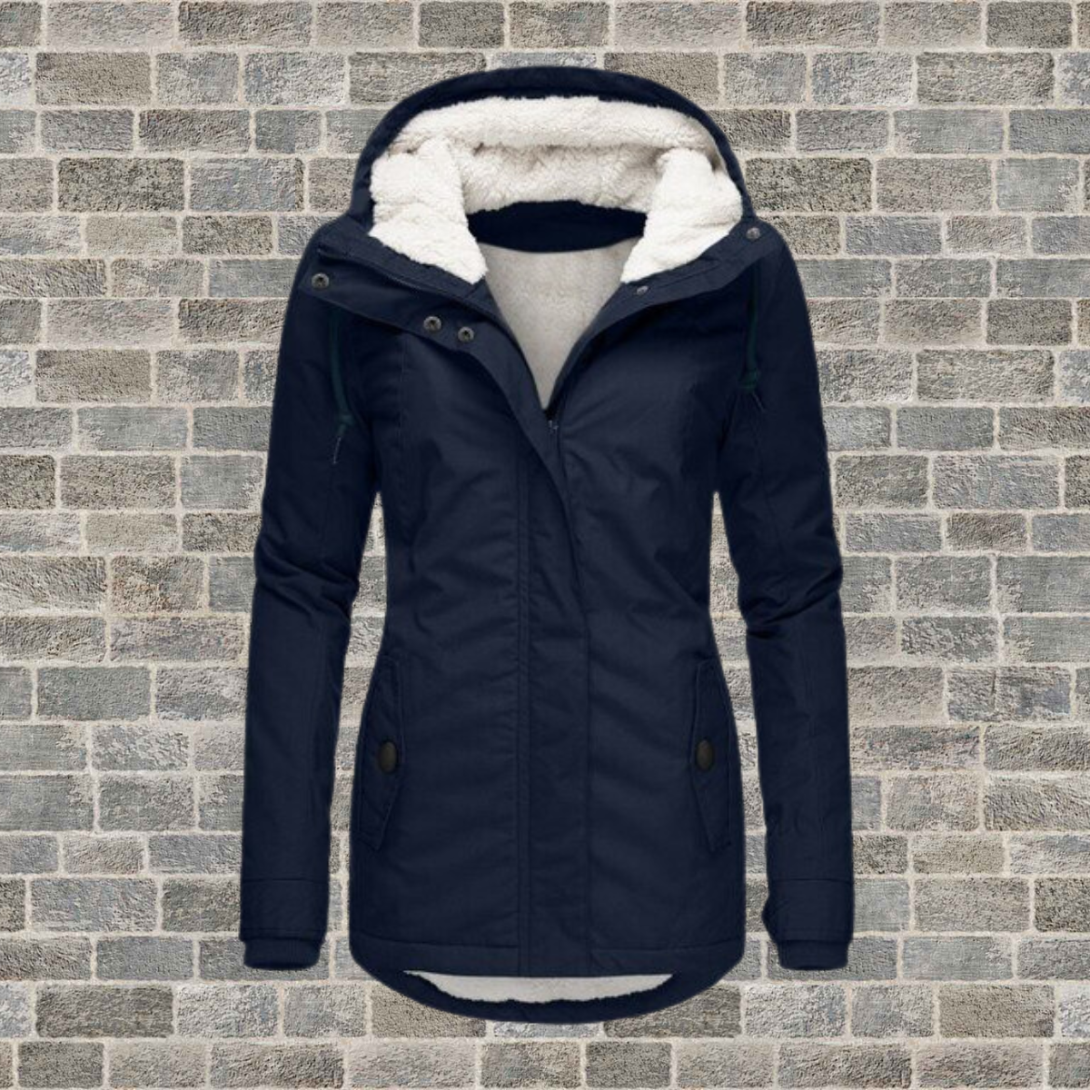 Winter Jacket with Hood | Fleece Lining