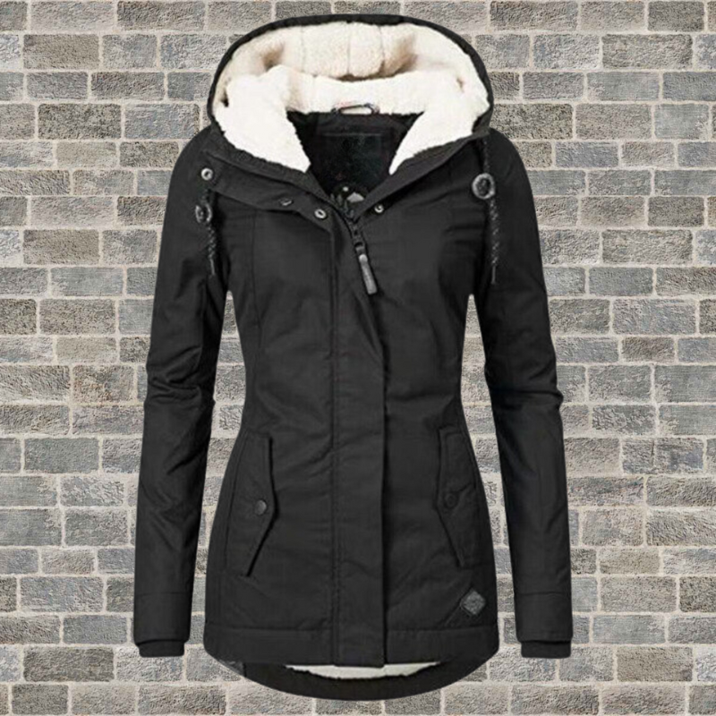 Winter Jacket with Hood | Fleece Lining