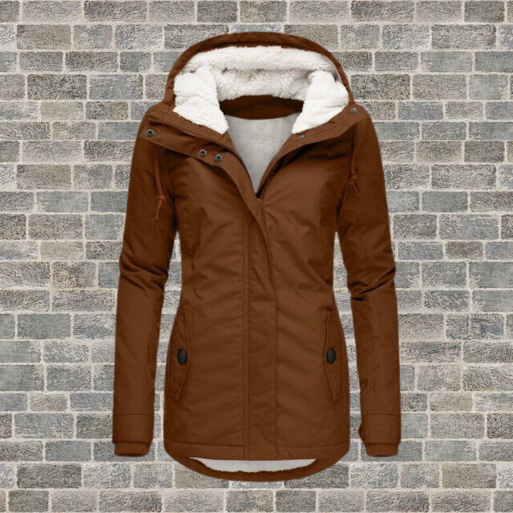 Winter Jacket with Hood | Fleece Lining