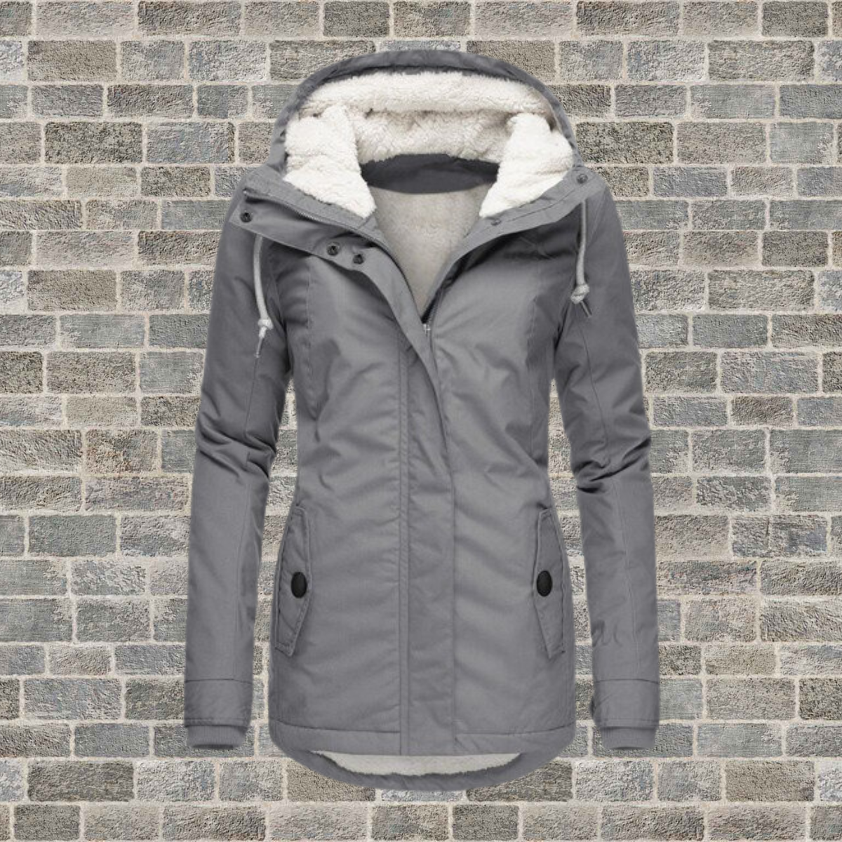 Winter Jacket with Hood | Fleece Lining
