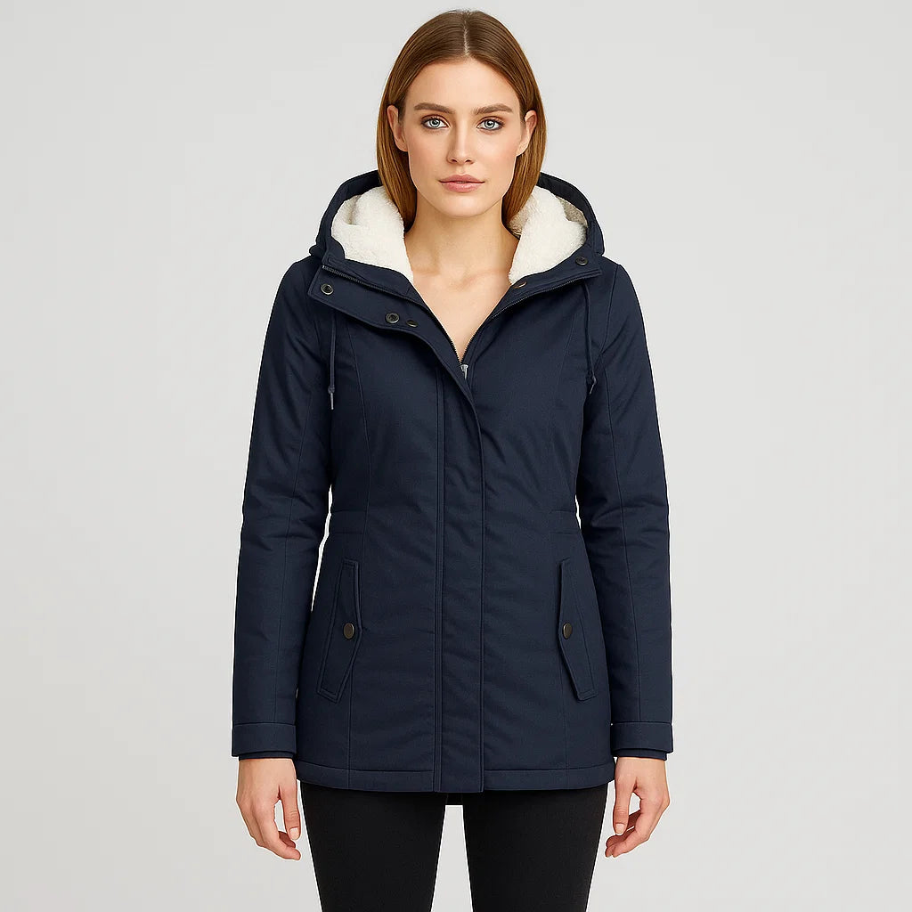 Winter Jacket with Hood | Fleece Lining